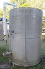 Used Tank, 1400 Gallon, Stainless Steel, Vertical. 66