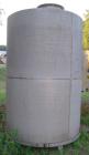 Used Tank, 1400 Gallon, Stainless Steel, Vertical. 66