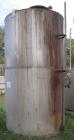 Used- Tank, 2800 Gallons, Stainless Steel, Vertical. Approximately 78