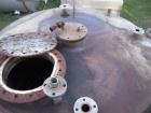 Used- Tank, 2800 Gallons, Stainless Steel, Vertical. Approximately 78