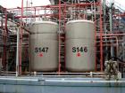 Used- Tank, Approximately 2457 Gallon (9,300 liter), Stainless Steel, Vertical.
