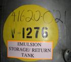 Used- Tank, 1,400 Gallon, 304 Stainless Steel, Vertical. 6'6