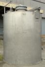 Used- Bendel Tank, 3,000 Gallon, 304 Stainless Steel, Vertical. 94