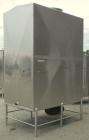 Used Rectangular Tank, 1500 Gallon, 316 Stainless Steel, Vertical. Approximately 76