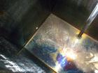 Used Rectangular Tank, 1500 Gallon, 316 Stainless Steel, Vertical. Approximately 76