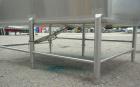 Used Rectangular Tank, 1500 Gallon, 316 Stainless Steel, Vertical. Approximately 76