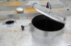 Used Square Tank, 1400 Gallon, 304 stainless steel, vertical. Approximately 66