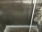 Used Square Tank, 1400 Gallon, 304 stainless steel, vertical. Approximately 66