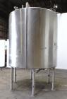 Used Tank, 2000 Gallon, Stainless Steel, Vertical. 84