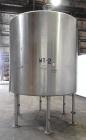 Used Tank, 2000 Gallon, Stainless Steel, Vertical. 84