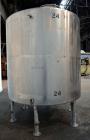 Used Tank, 2000 Gallon, 304 Stainless Steel, Vertical. 84