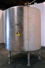 Used Tank, 2000 Gallon, 304 Stainless Steel, Vertical. 84