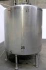 Used Tank, 2000 Gallon, 304 Stainless Steel, Vertical. 84