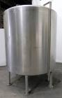 Used Tank, 2000 Gallon, 304 Stainless Steel, Vertical. 84