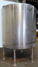 Used Tank, 2000 Gallon, 304 Stainless Steel Vertical. 84