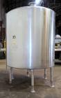 Used Tank, 2000 Gallon, 304 Stainless Steel Vertical. 84