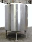 Used Tank, 2000 Gallon, 304 Stainless Steel Vertical. 84