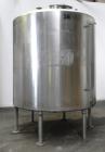 Used Tank, 2000 Gallon, 304 Stainless Steel Vertical. 84
