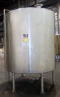 Used Tank, 2000 Gallon, 304 Stainless Steel Vertical. 84