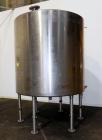 Used- Tank, 2000 Gallon, 304 Stainless Steel Vertical. 84