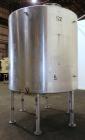 Used- Tank, 2000 Gallon, 304 Stainless Steel Vertical. 84
