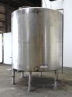 Used Tank, 2000 Gallon, 304 Stainless Steel Vertical. 84