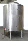 Used Tank, 2000 Gallon, 304 Stainless Steel Vertical. 84