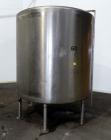 Used Tank, 2000 Gallon, 304 Stainless Steel Vertical. 84