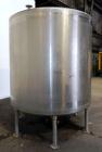 Used Tank, 2000 Gallon, 304 Stainless Steel Vertical. 84