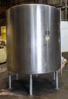 Used- Tank, 2000 Gallon, 304 Stainless Steel Vertical. 84