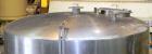 Used- Tank, 2000 Gallon, 304 Stainless Steel Vertical. 84