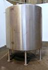 Used Tank, 2000 Gallon, 304 Stainless Steel Vertical. 84