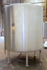 Used Tank, 2000 Gallon, 304 Stainless Steel Vertical. 84