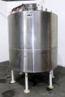 Used Tank, 2000 Gallon, 304 Stainless Steel, Vertical. 84