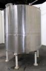 Used Tank, 2000 Gallon, 304 Stainless Steel, Vertical. 84