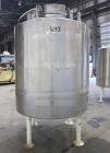 Used- Tank, 1000 Gallon, 304 Stainless Steel, Vertical. 66