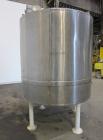 Used- Tank, 1000 Gallon, 304 Stainless Steel, Vertical. 66