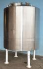 Used Tank, 1000 Gallon, Stainless Steel, Vertical. 66