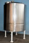 Used Tank, 1000 Gallon, Stainless Steel, Vertical. 66