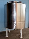 Used Tank, 1000 Gallon, Stainless Steel, Vertical. 66