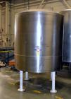 Used Tank, 1000 Gallon, Stainless Steel, Vertical. 66