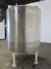 Used- Tank, 1000 Gallon, 304 Stainless Steel, Vertical. 66