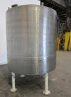 Used- Tank, 1000 Gallon, 304 Stainless Steel, Vertical. 66