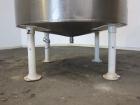 Used- Tank, 1000 Gallon, 304 Stainless Steel, Vertical. 66