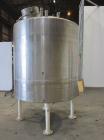 Used Tank, 1000 Gallon, 304 Stainless Steel, Vertical. 66