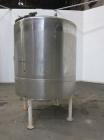 Used- Tank, 1000 Gallon, 304 Stainless Steel, Vertical. 66