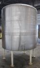 Used Tank, 2000 Gallon, 304 Stainless Steel, Vertical. 84