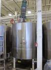 Used- Tank, 1000 Gallon, Stainless Steel, Vertical. 66