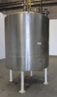 Used Tank, 1000 Gallon, 304 Stainless Steel, Vertical. 66