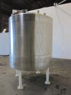 Used Tank, 1000 Gallon, 304 Stainless Steel, Vertical. 66